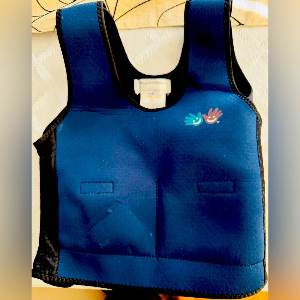 Kids Fun and Function The Original Weighted Compression Vest™ Navy (Small) youth